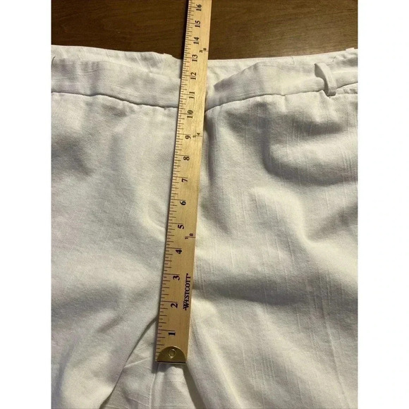 Worthington Pants Womens 24W Modern Fit Pants White Flat Front Straight Leg - Picture 9 of 13